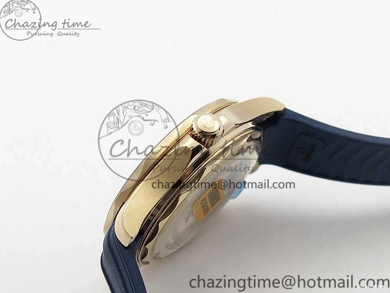 0411 2018 Seamaster Diver 300M RG Blue Ceramic VSF 1:1 Best Edition Blue Dial on Blue Rubber Strap A WeatherProof 7914